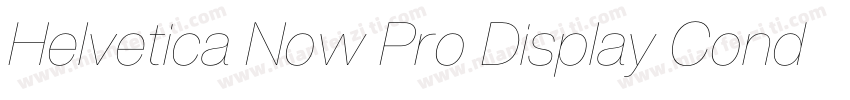 Helvetica Now Pro Display Condensed字体转换